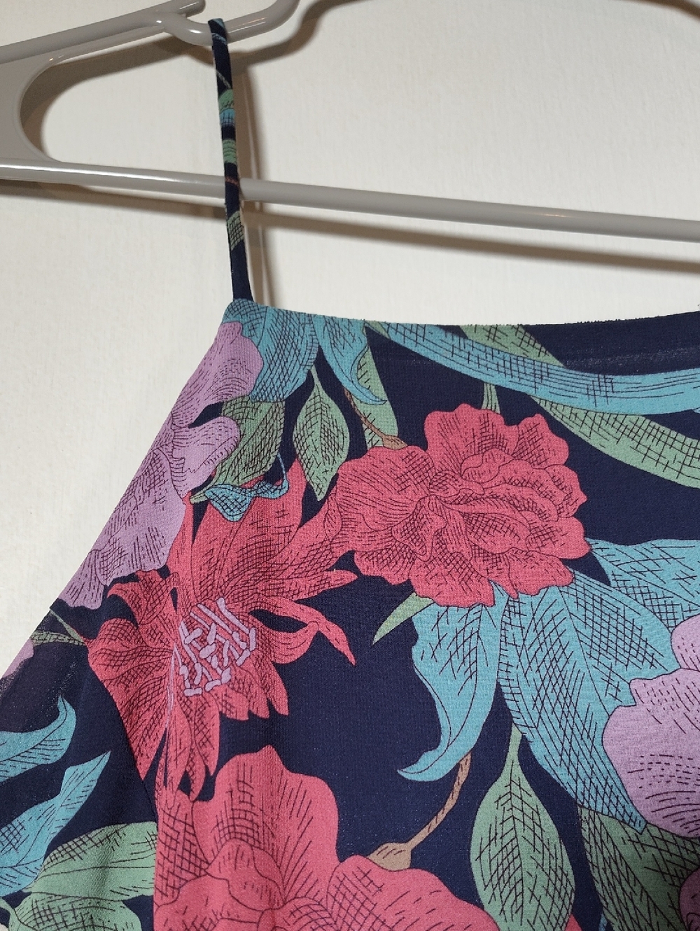 Lulus A Dream Realized Navy Blue Floral Print Maxi Dress M - Picture 7 of 13